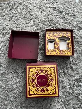 Versace Burgundy and Gold Decorative Accessory Box *just the box* No perfume!